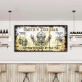 Personalized Tiki Bar Sign: Custom Bar Signs for Home Bar – Ideal For Your Basement Bar Or Man Cave Decor by Tailored Canvases