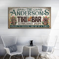 Personalized Tiki Bar Sign III by Tailored Canvases