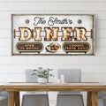 Personalized Vintage Diner Sign by Tailored Canvases