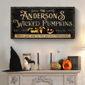 Personalized Wicked Pumpkins Halloween Sign by Tailored Canvases