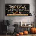 Personalized Wicked Pumpkins Halloween Sign by Tailored Canvases