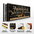 Personalized Wicked Pumpkins Halloween Sign by Tailored Canvases