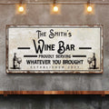 Personalized Wine Bar Sign II by Tailored Canvases