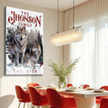 Personalized Wolf Family Wall Art by Tailored Canvases