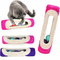 Pet Cat Rolling Sisal Scratching Post Trapped With 3 Ball Training Novely Toy by DailySale