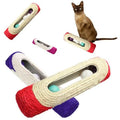 Pet Cat Rolling Sisal Scratching Post Trapped With 3 Ball Training Novely Toy by DailySale