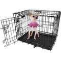 Pet Crates Folding Metal - Assorted Sizes by DailySale