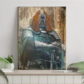 Pet Medieval Knight Portrait - Basset Hound Sign by Tailored Canvases