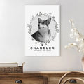 Pet Memorial Portrait Monochrome Sign by Tailored Canvases