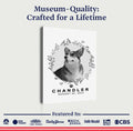 Pet Memorial Portrait Monochrome Sign by Tailored Canvases