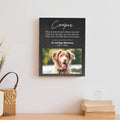 Pet Memorial Portrait Watercolor Sign Here In Your Heart by Tailored Canvases