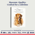 Pet Memorial Portrait Watercolor Sign If Love Alone by Tailored Canvases