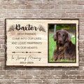 Pet Memorial Sign Best Friend In Paw Prints by Tailored Canvases