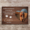 Pet Memorial Sign Goodbyes Are Not Forever II by Tailored Canvases