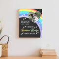Pet Memorial Sign I Crossed The Rainbow Bridge by Tailored Canvases