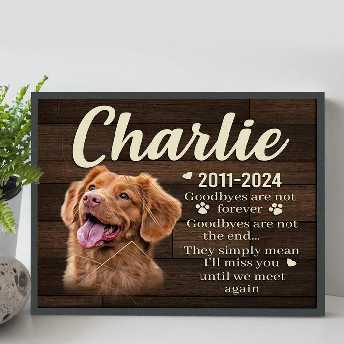 Pet Memorial Sign VIII by Tailored Canvases