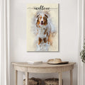 Pet Memorial Watercolor Portrait Sign II by Tailored Canvases