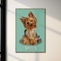 Pet Pastel Portrait- Yorkshire Terrier Sign by Tailored Canvases