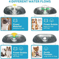 Pet Water Dispenser Fountain Cat Dog LED Light Drinking 2 Spray Heads by DailySale