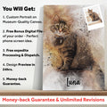 Pet Watercolor Portrait Custom Wall Art by Tailored Canvases