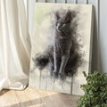 Pet Watercolor Portrait Custom Wall Art by Tailored Canvases