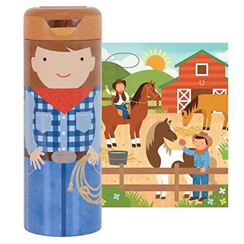 Petit Collage Tin Canister Jigsaw Floor Puzzle by DailySale
