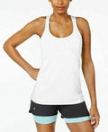 Ideology Womens Rapidry Heathered Racerback Performance Tank Top by Vanessa Jane