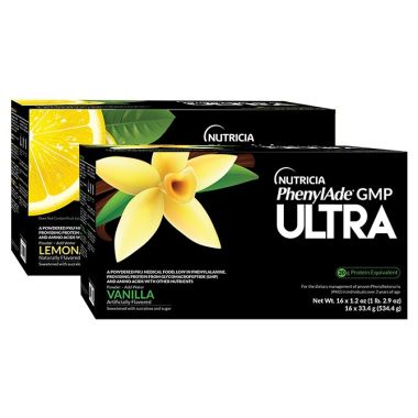 Phenylade GMP Ultra Vanilla Powder (PKU Formula), 1.2 oz Pouches (Case of 16) by Pasteur Pharmacy