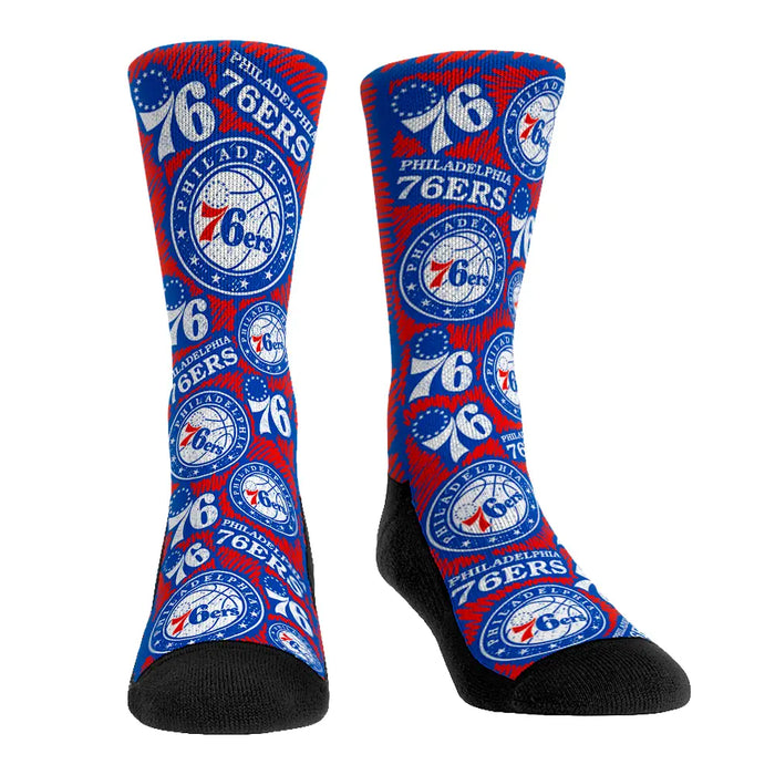 Philadelphia 76ers - Logo Sketch by Rock 'Em Socks