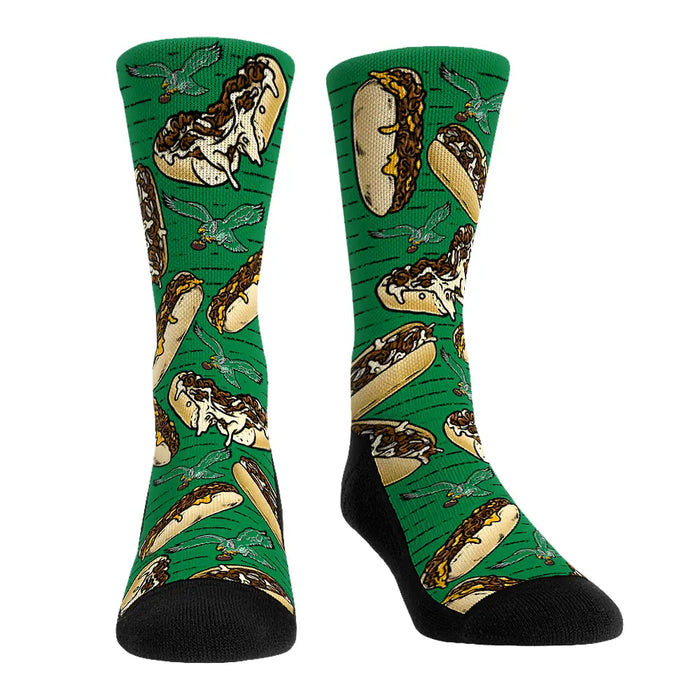 Philadelphia Eagles - Cheesesteaks (Throwback) by Rock 'Em Socks