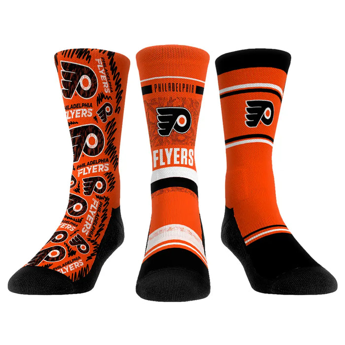 Philadelphia Flyers - 3-Pack by Rock 'Em Socks