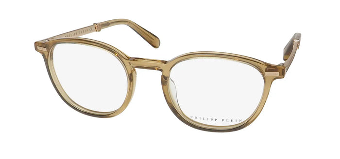 Philipp Plein Vpp057 Plein Gold Silhouette Eyeglasses by ModaFrames