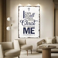 Philippians 4:13 - I Can Do All Things Through Christ Faith Sign II by Tailored Canvases