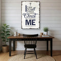 Philippians 4:13 - I Can Do All Things Through Christ Faith Sign II by Tailored Canvases
