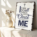 Philippians 4:13 - I Can Do All Things Through Christ Faith Sign II by Tailored Canvases