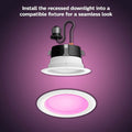 Philips Hue White and Color Ambiance Extra Bright High Lumen Dimmable 4" LED by DailySale