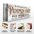 Pick Of The Patch Pumpkin Farm Sign II by Tailored Canvases