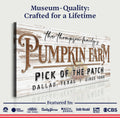 Pick Of The Patch Pumpkin Farm Sign II by Tailored Canvases