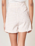 Piedra Gingham High Waisted Shorts by Boutique 23