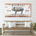 Pig Farm Sign by Tailored Canvases