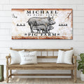 Pig Farm Sign by Tailored Canvases
