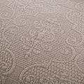 DaDa Bedding Taupe Beige Sand Dollar Floral Quilted Cotton Pillow Sham - 1-Piece (JHW585) by DaDalogy Bedding Collection