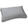 DaDa Bedding Floral Stone Wash Grey Diamond Pattern Quilted King Size Pillow Sham - 20” x 36” (JHW855) by DaDalogy Bedding Collection