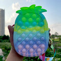 Pineapple Push Pop Pouch With Zipper & Strap by DailySale