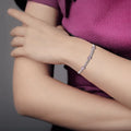 Pink Sapphire Adjustable Bracelet by Fine Color Jewels