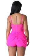 Hot Pink Romper by The House of Stylez