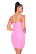 Pink Studded Bustier Dress by The House of Stylez