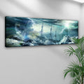 Pirate Ship In A Bottle Canvas Wall Art by Tailored Canvases