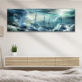 Pirate Ship In A Bottle Canvas Wall Art by Tailored Canvases
