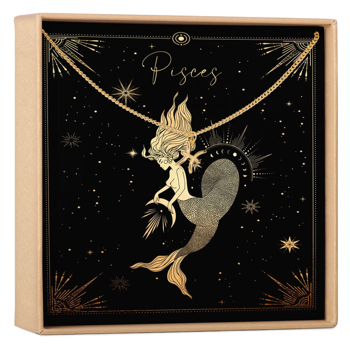 Pisces Zodiac Deity Necklace by Dear Ava